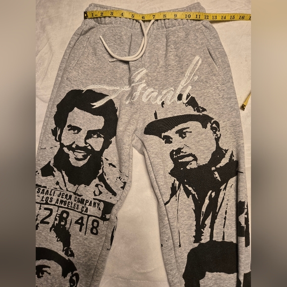 Asaali Sweatpants Color Grey/Black Size Small - Picture 6 of 12